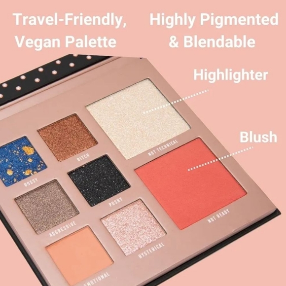 Bossy Cosmetics Power Woman Essentials Vegan and Cruelty-Free Eyeshadow, Blush, - Picture 2 of 3